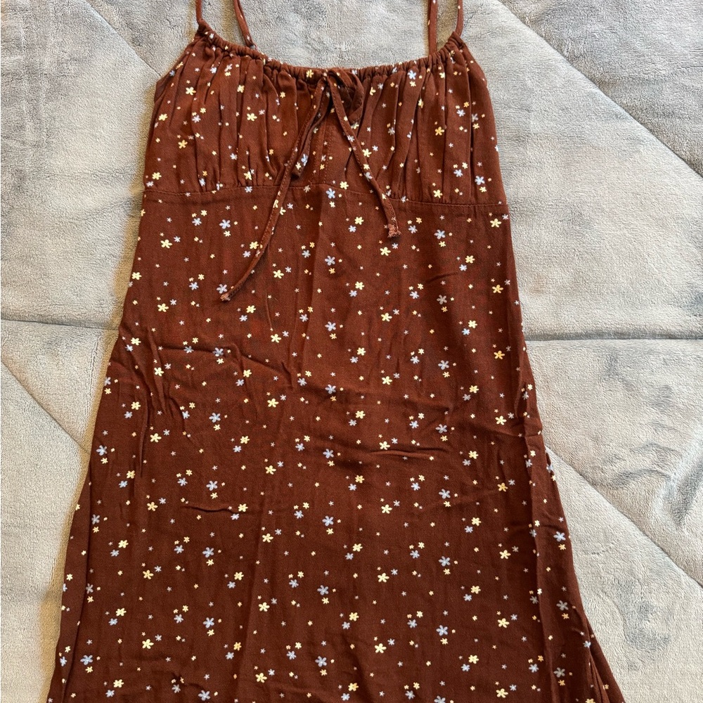 La Hearts Brown Floral Dress